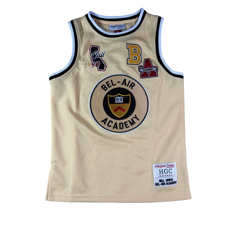 Headgear Classics Bel-Air Academy Will Smith Youth Jersey Tan Size Small